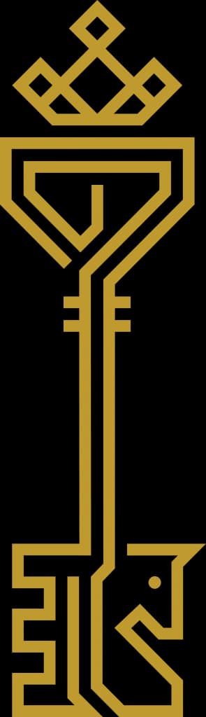 Gold key symbol